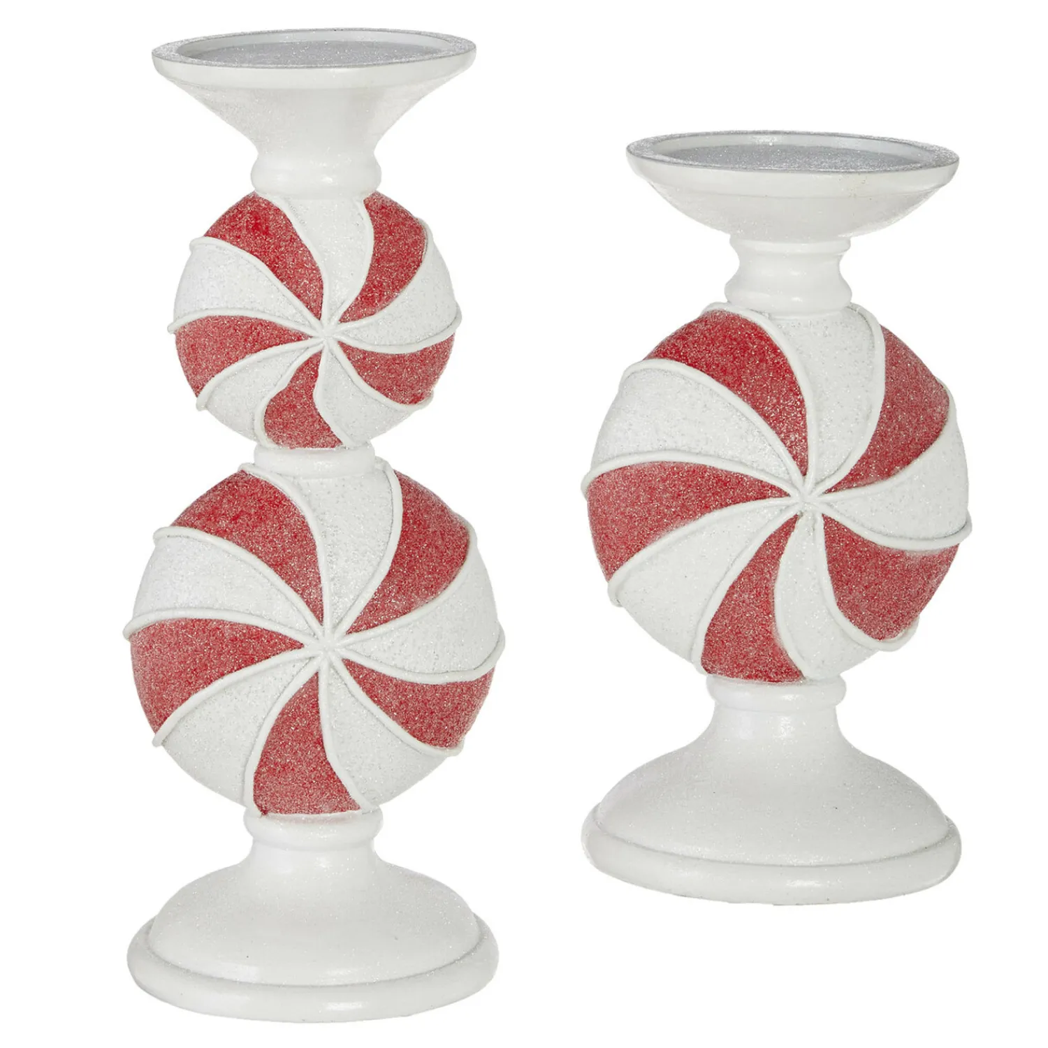 New The Jolly Christmas Shop Raz Peppermint Candy Christmas Candle Holder 4111132