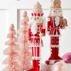 Hot The Jolly Christmas Shop Raz Pink And Red Large Gingerbread Nutcracker Christmas Figures