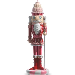 Hot The Jolly Christmas Shop Raz Pink And Red Large Gingerbread Nutcracker Christmas Figures