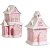 Discount The Jolly Christmas Shop Raz Pink And White Lighted Christmas Gingerbread House Decoration