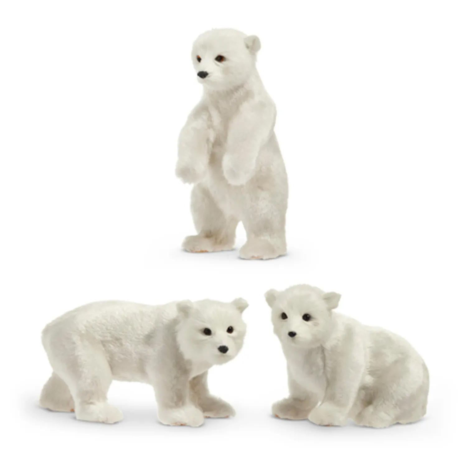 Outlet The Jolly Christmas Shop Raz Polar Bear Christmas Ornament Set Of 3 4450159