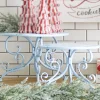 Hot The Jolly Christmas Shop Raz Set Of 2 Distressed Blue Riser Christmas Decoration 4128883