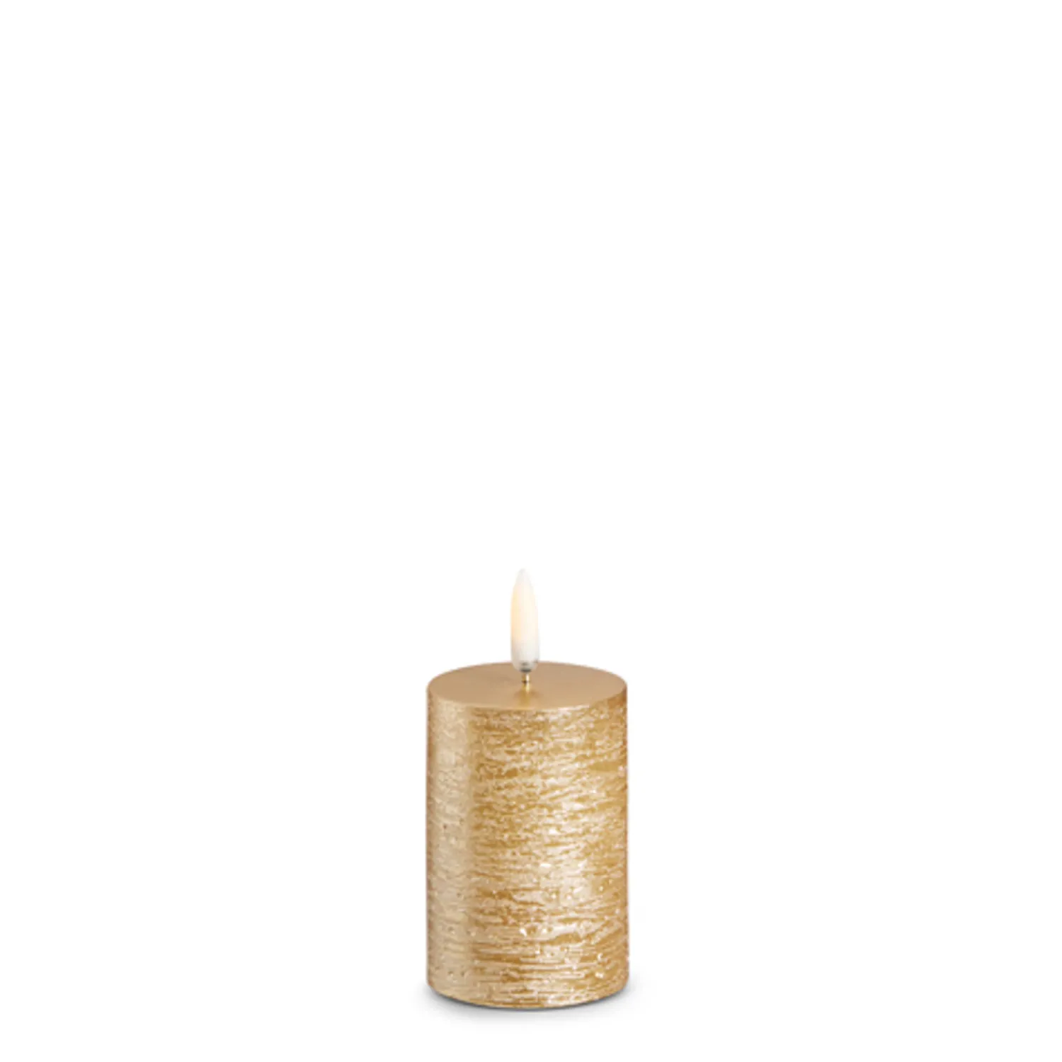 Online The Jolly Christmas Shop Raz Uyuni Rustic Gold Battery Operated Candle With Lighted Flickering Flame
