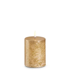 Online The Jolly Christmas Shop Raz Uyuni Rustic Gold Battery Operated Candle With Lighted Flickering Flame