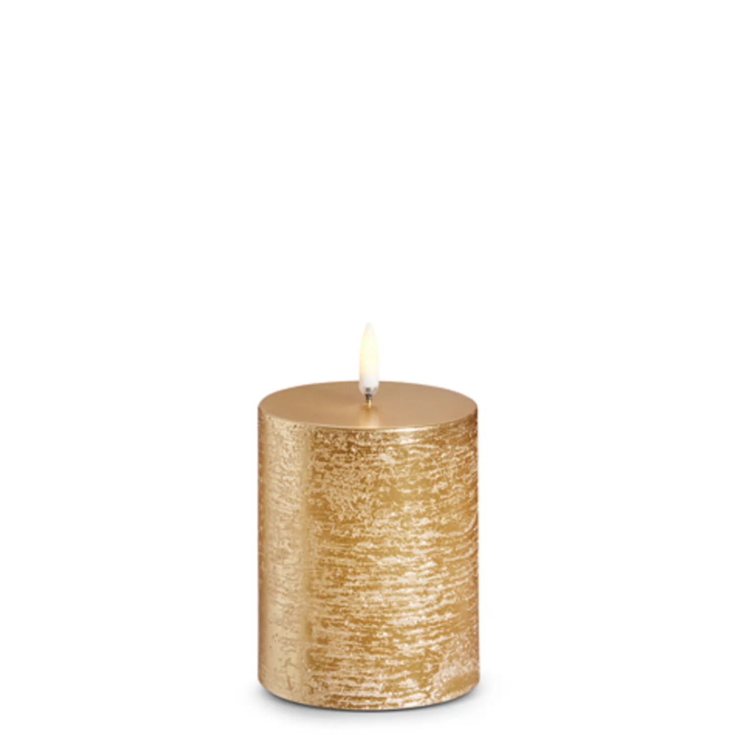 Online The Jolly Christmas Shop Raz Uyuni Rustic Gold Battery Operated Candle With Lighted Flickering Flame
