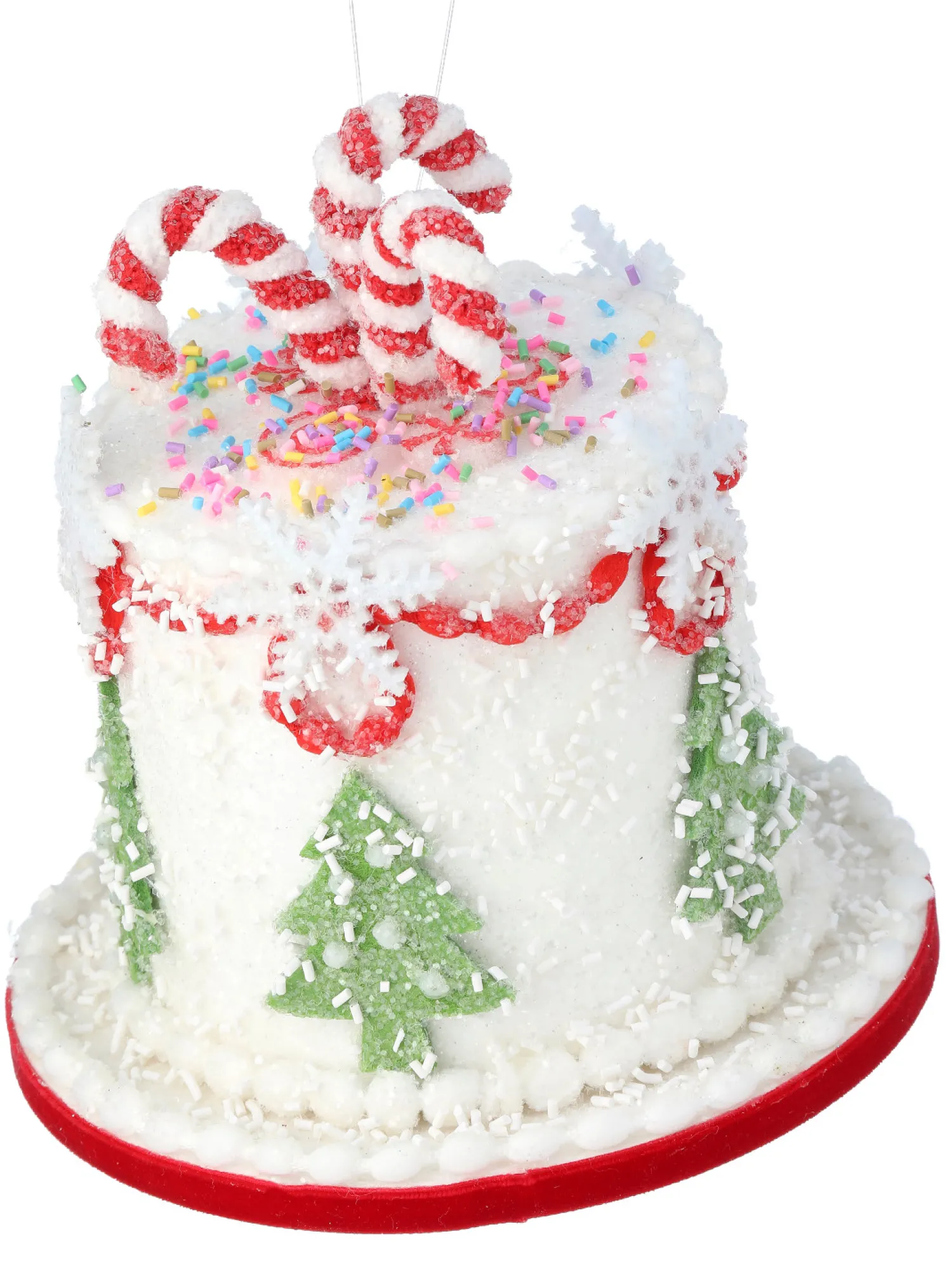 Clearance The Jolly Christmas Shop Regency 7.5" Holiday Sweets Cake Christmas Ornament MTX70545
