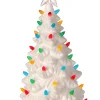 Outlet The Jolly Christmas Shop Regency 12" LED Lighted Battery Operated Porcelain Glittered Ceramic Christmas Tree MTX74303