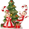Online The Jolly Christmas Shop Regency 6.5" LED Lighted Battery Operated Candy Cane Kids With Tree Christmas Decoration MTX74307
