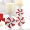 New The Jolly Christmas Shop Regency 9" Or 11.5" Peppermint Candy Candle Holder Christmas Decoration