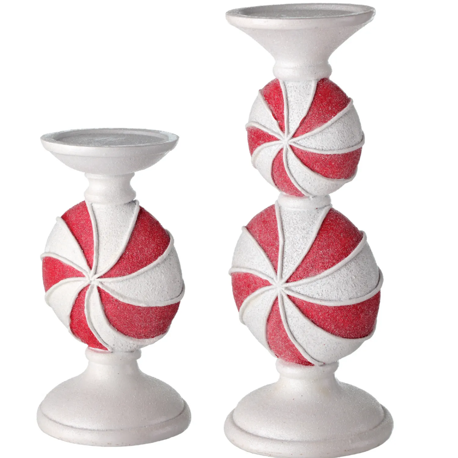 New The Jolly Christmas Shop Regency 9" Or 11.5" Peppermint Candy Candle Holder Christmas Decoration