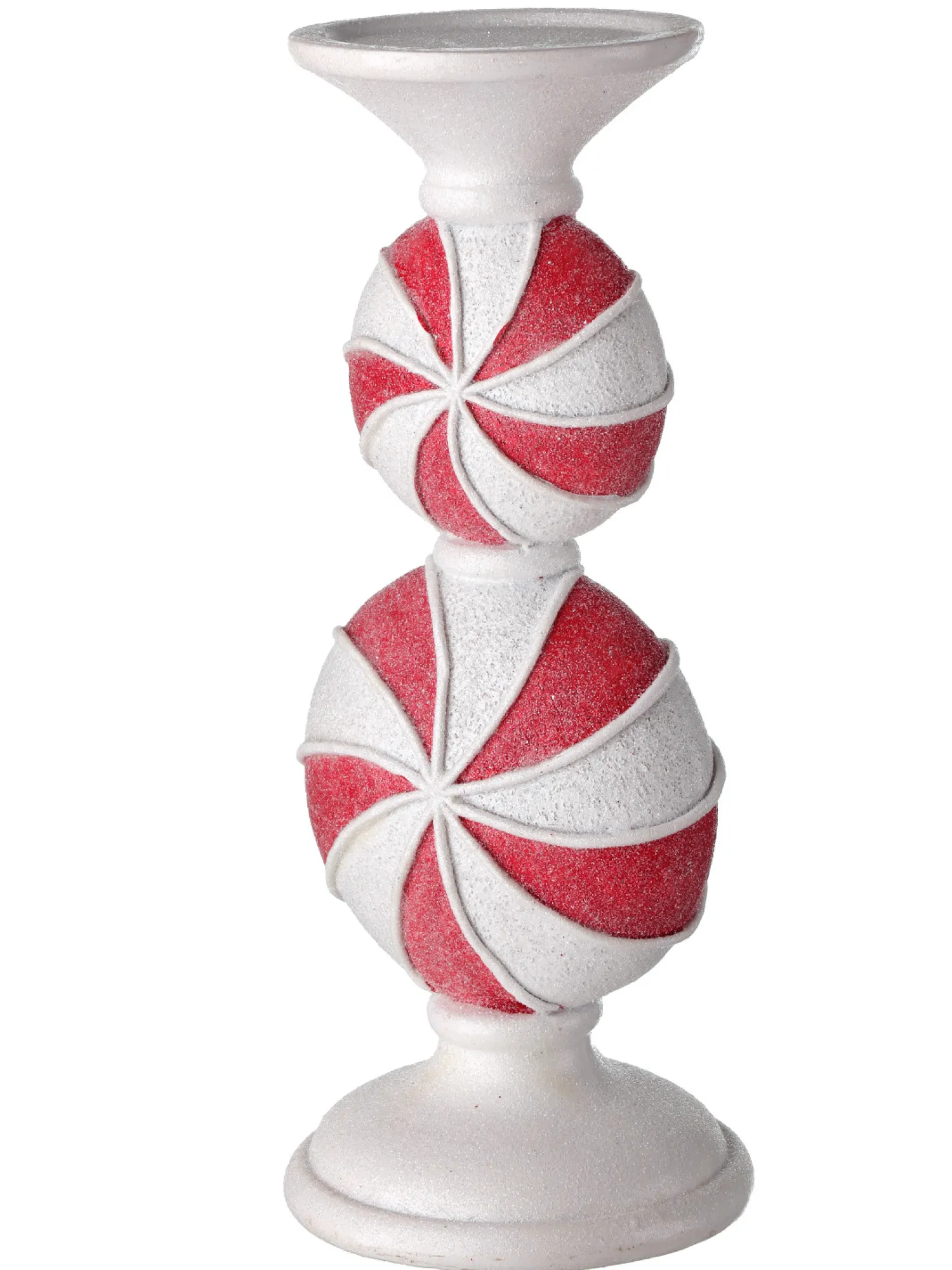 New The Jolly Christmas Shop Regency 9" Or 11.5" Peppermint Candy Candle Holder Christmas Decoration