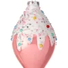New The Jolly Christmas Shop Regency 5" Sprinkles Pink Glass Finial Christmas Ornament MTX74657