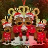 Discount The Jolly Christmas Shop Reindeer Family Of 4 Personalized Christmas Ornament OR2256-4