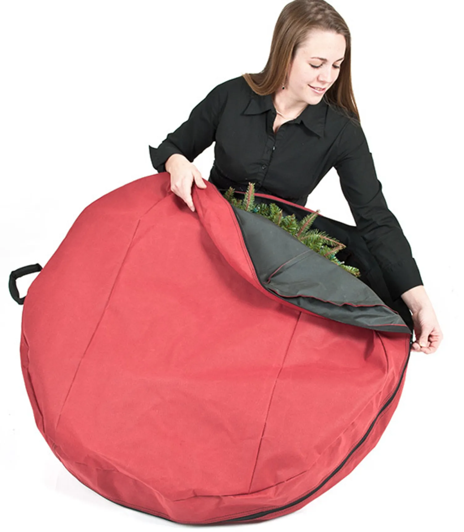 Best The Jolly Christmas Shop Santa's Bags 36" Direct Suspend Wreath Storage Bag With Handle 10175