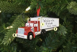 Clearance The Jolly Christmas Shop Semi Truck Personalized Christmas Ornament