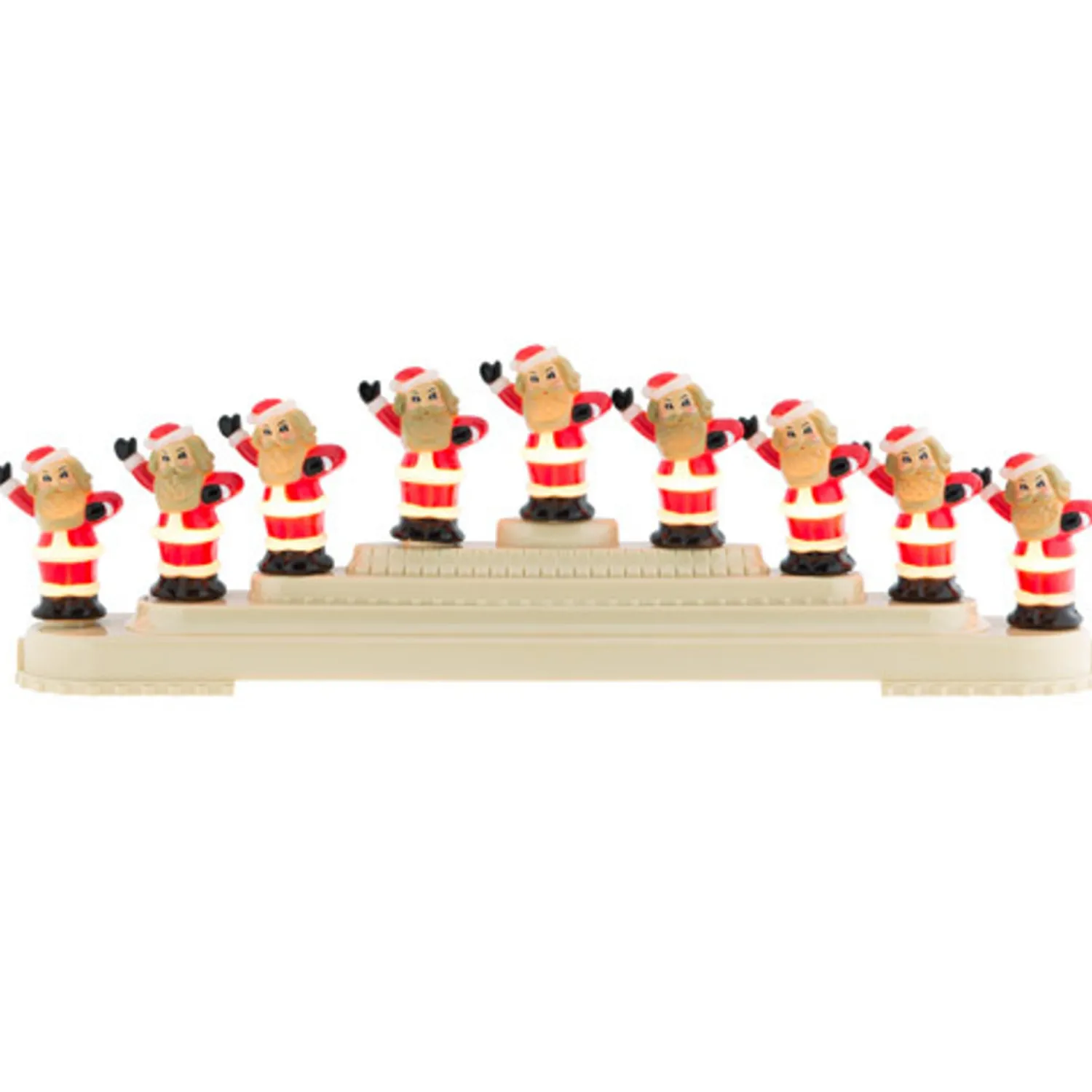 Clearance The Jolly Christmas Shop Shiny Brite Holiday Splendor Santa Bubble Light Candolier 4027594