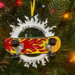 Outlet The Jolly Christmas Shop Skateboarding Personalized Christmas Ornament OR510-R