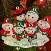 Hot The Jolly Christmas Shop Snowman Family Of 6 Personalized Christmas Ornament OR2255-6