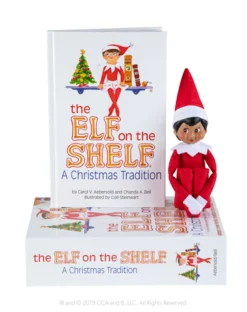 New The Jolly Christmas Shop The Elf On The Shelf : A Christmas Tradition Box Set Includes African American Girl Scout Elf