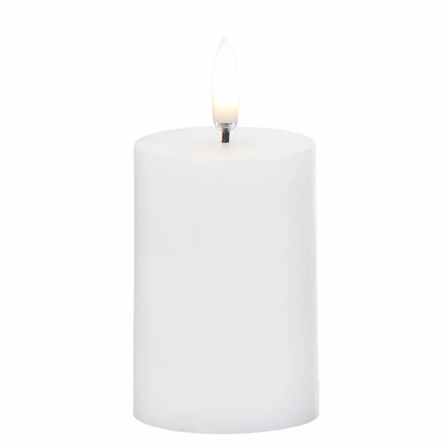 New The Jolly Christmas Shop Uyuni 4" Flicker Flame White Votive Battery Candle 4034518