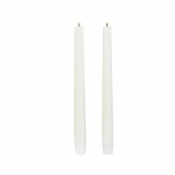 Online The Jolly Christmas Shop Uyuni 11" Moving Flame Ivory Unscented Taper Candle Set Of 2 4034513