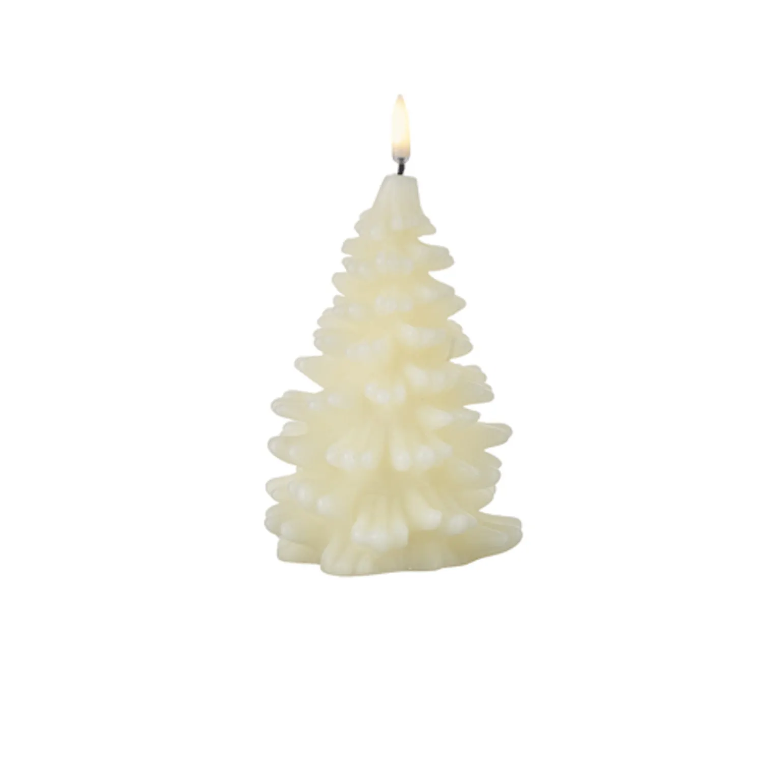 Hot The Jolly Christmas Shop Uyuni 7" Or 8" Ivory Christmas Tree Flicker Flame Candle