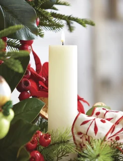 Sale The Jolly Christmas Shop Uyuni 2.25" X 9.75" Ivory Flat Top Flicker Flame Pillar Candle 4034509